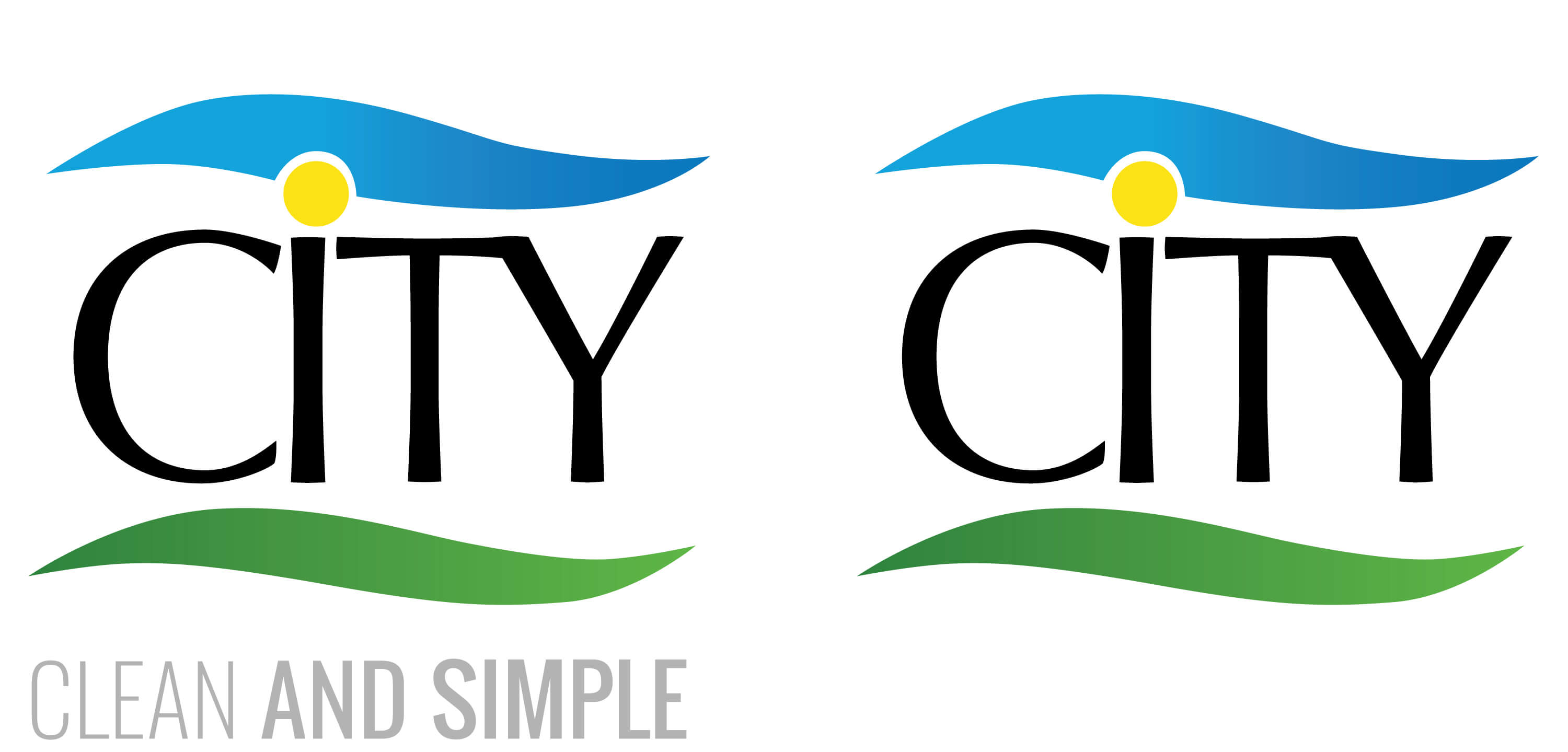 CITY Clean And Simple Colored Logos